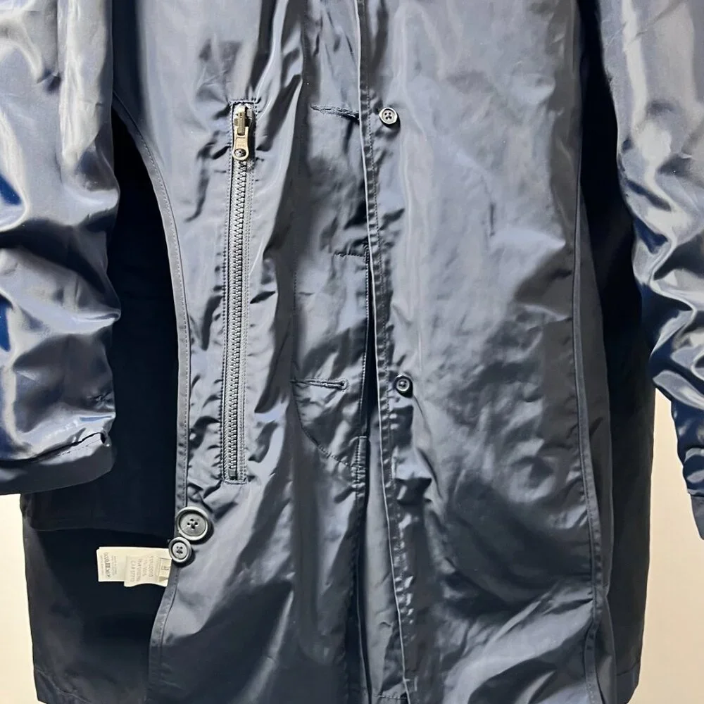 NWT JACK SPADE New York Navy Blue Packable Trench Coat‎ XL